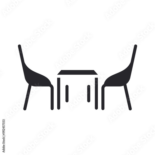 food table icons outline and Flat Style,transparent background