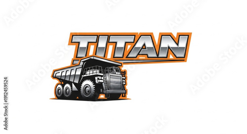 Titan Mining Truck Illustration.