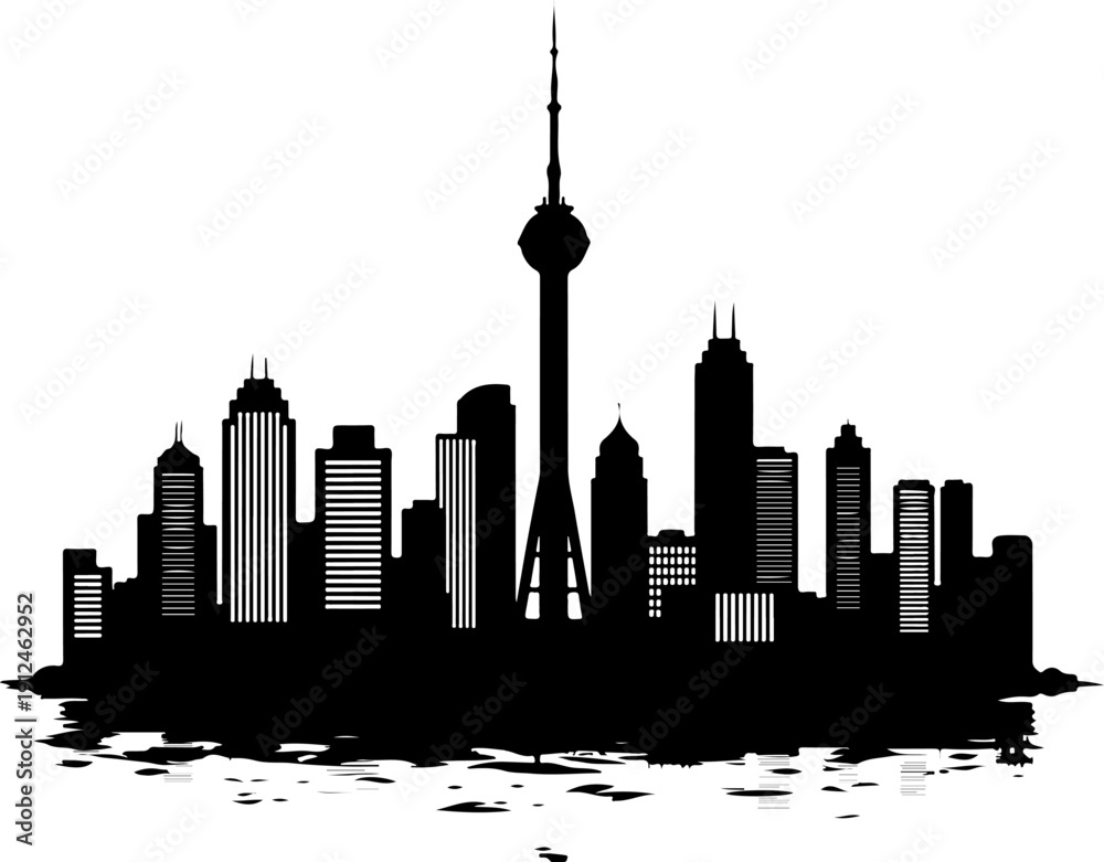 Fototapeta premium Canada city silhouette