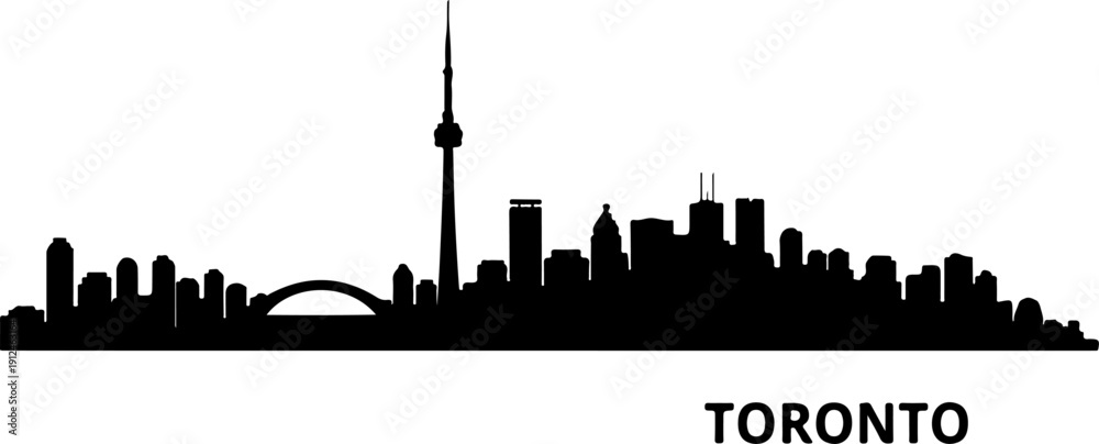 Obraz premium Canada city silhouette