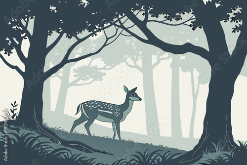 deer in the forest