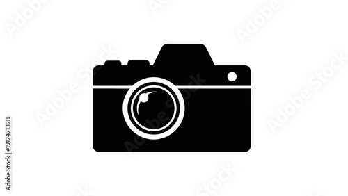 Black and white photo camera device.