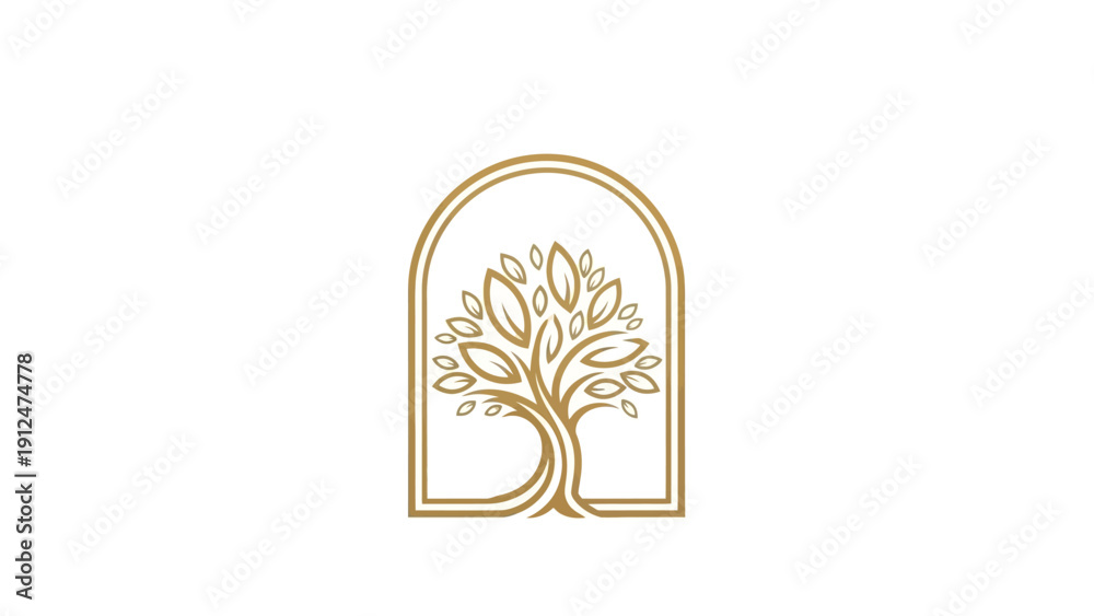 Fototapeta premium Tree Logo Design Element Illustration.