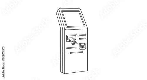 Automatic Teller Machine Terminal Machine.