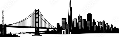 San Francisco Cityscape silhouette