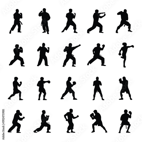 Sequence of silhouetted figures demonstrating various stages of a running motion