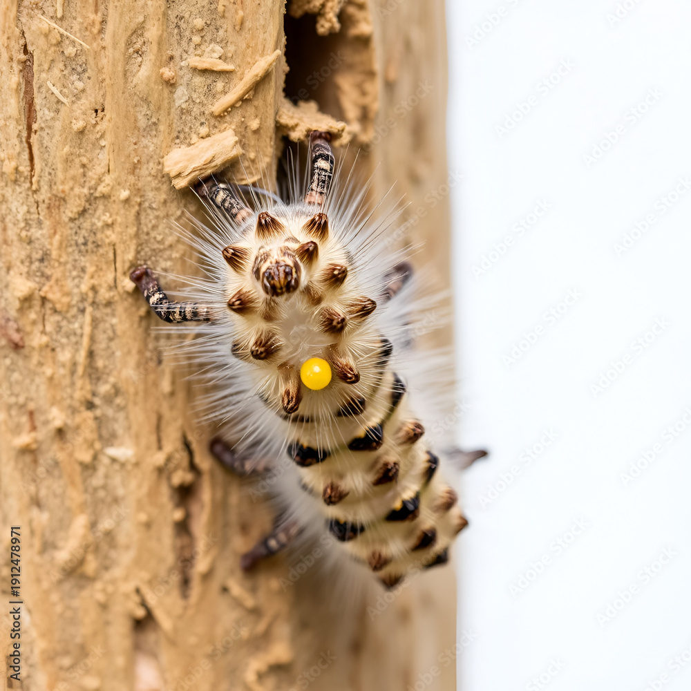 Naklejka premium Northern Eggar Caterpillar