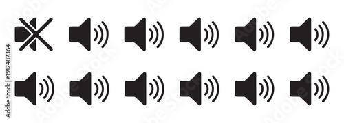 Microphone and headset icons set for recording podcasting and broadcasting with different equipment types