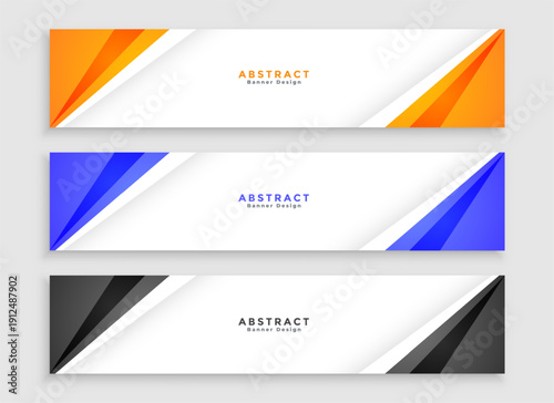 Free Download collection of wide web business banner for modern websites - GFXLoad