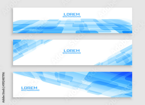 white and blue corporate website footer layout in collection of three