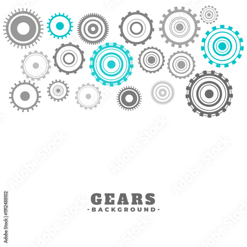 mechanical transmission gear wheel on white background