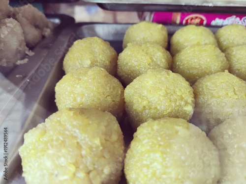 Εκτύπωση καμβά Fresh sweet dessert or ras gully at a sweet bakery in Pakistan