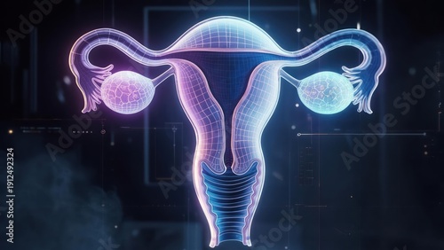 Female reproductive system, 3D model