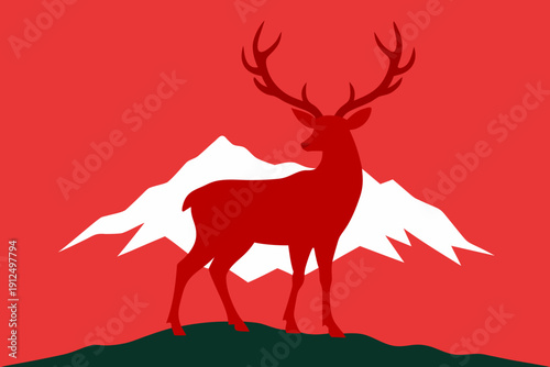 deer with a red nose