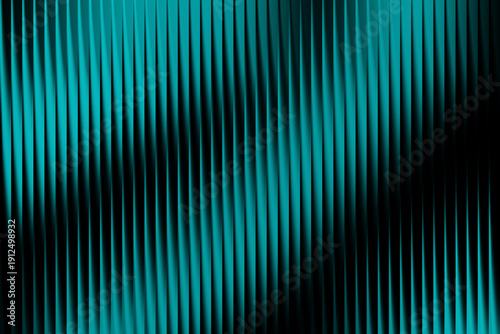 Foto Abstract vertical stripes of teal and black with a textured distorted effect