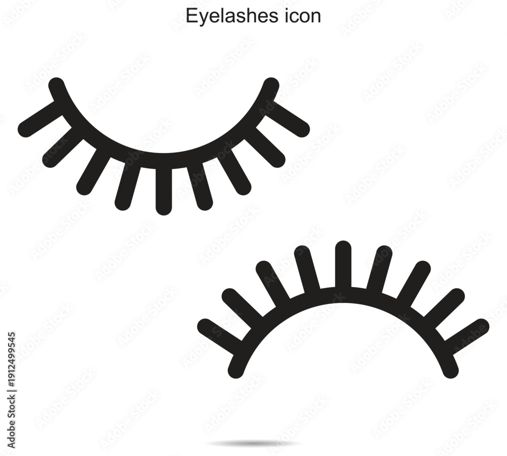 Obraz premium Eyelashes icon