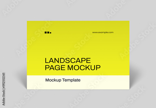 Landscape Page Mockup