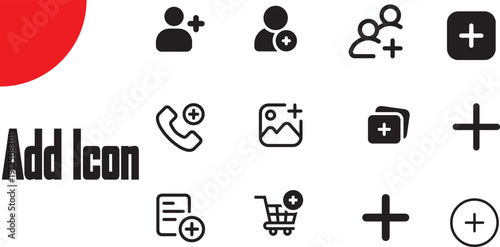 A collection of black and white social media and technology brand icons, including Facebook, Instagram, TikTok, Apple, and Adobe logos, isolated on white background.