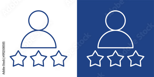 Experience Blue And White Icon Style Collection