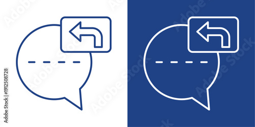 Response Blue And White Icon Style Collection