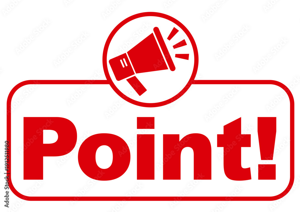 Fototapeta premium ポイント, チェック, 注目, 大切, 大事, 重要, 要点, いち押し, 吹き出し, おすすめ, 確認, お知らせ, メガホン, 注意, 応援, 声援, お勧め, 歓声, 目印, 記号, マーク, アイコン, 案内, 挿絵, 拡声器, イベント, スピーカー, 呼ぶ, 呼び込み, メッセージ, 宣言, キャンペーン, インフォメーション, 告知, 素材, エール, 元気, 強調, 一番, 広告,