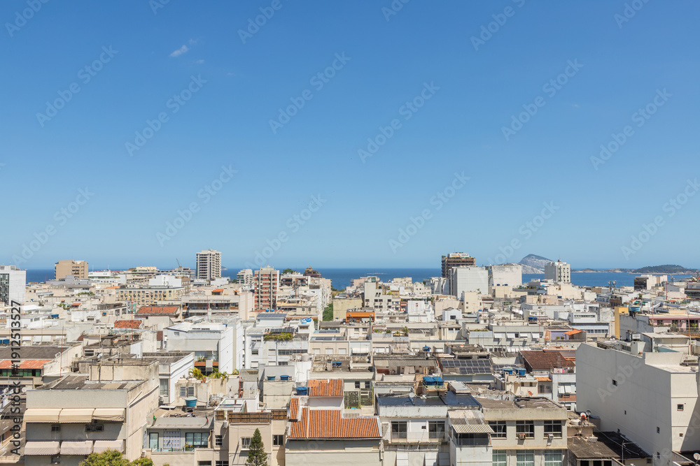 Fototapeta premium View of the Copacabana neighborhood in Rio de Janeiro.