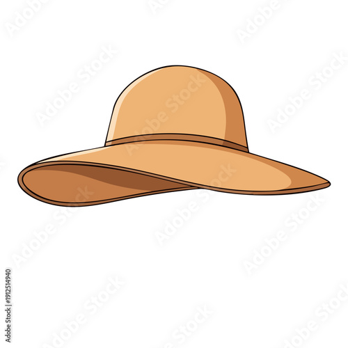 Elegant Wide Brim Sun Hat for Fashionable Protection.