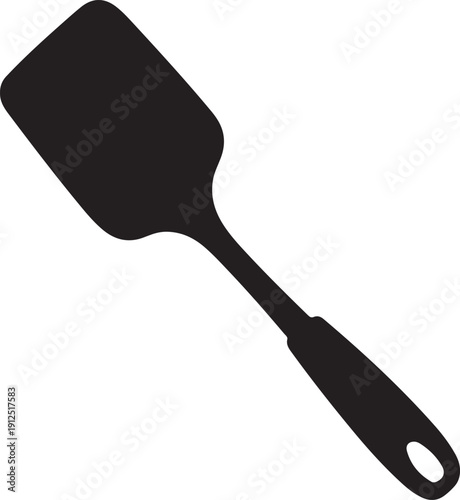 Kitchen turner spatula silhouette icon for cooking use