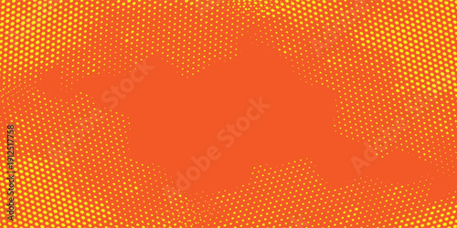 Dynamic Oranfe and Yellow Abstract Paint Stroke Background