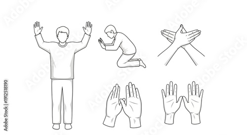 Praying Hands Gestures and Poses: Worship, Supplication, and Connection