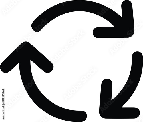 unique recycling symbol icon