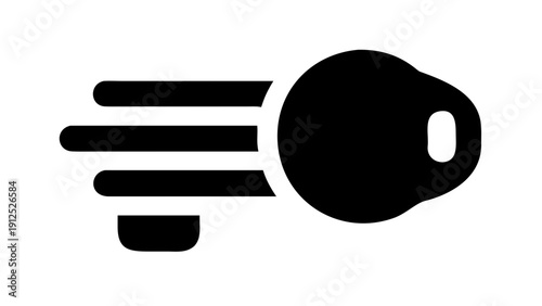 Minimalist Energy Saving Light Bulb Silhouette Vector Art