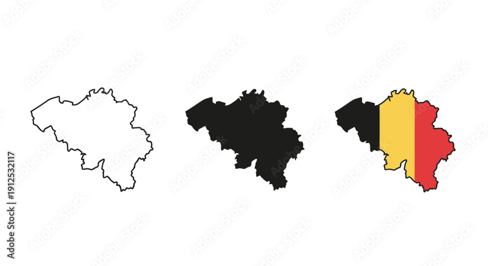 Fototapeta premium Silhouette of South America continent map outline with Brazil highlighted in black on white background for geography education and business