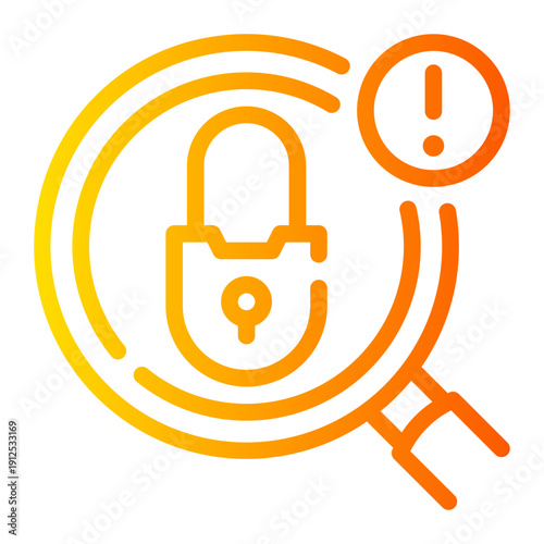 warning gradient icon