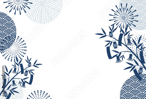 七夕　飾り　和柄　背景