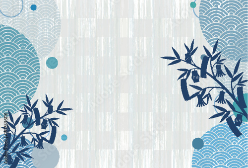 七夕　飾り　和柄　背景