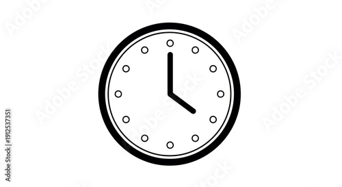 Analog Clock Time Management Icon