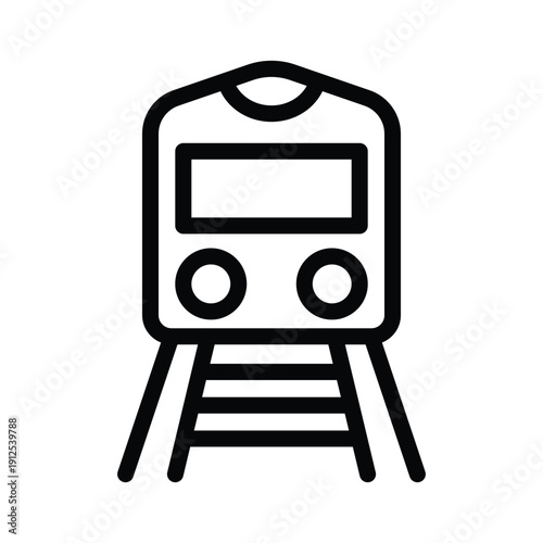 train line icon illustration vector graphic.eps