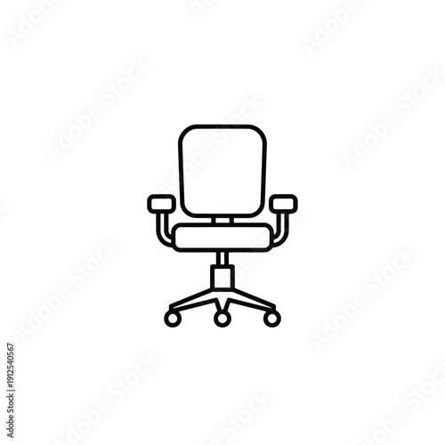 A sleek and modern office chair with a high back and armrests