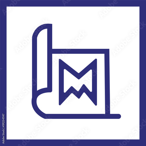 modern Blueprint vector icon