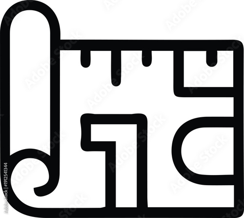 modern Blueprint vector icon