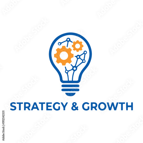 Strategy and Growth Logo – Business Consulting Vector