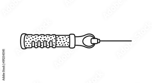 Medical Syringe Icon Outline Vector Illustration
