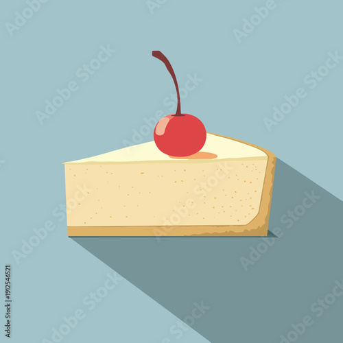 cheesecake slice vector illustration no.3