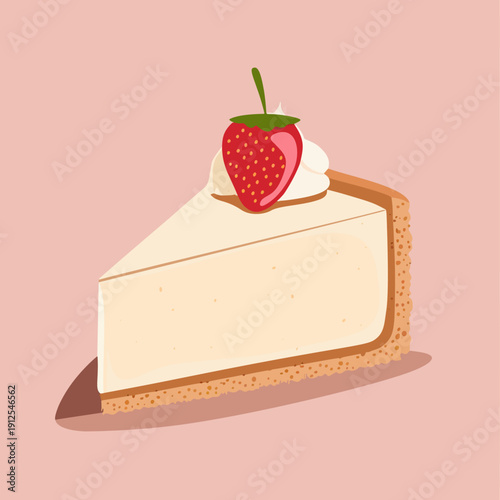 cheesecake slice vector illustration no.2