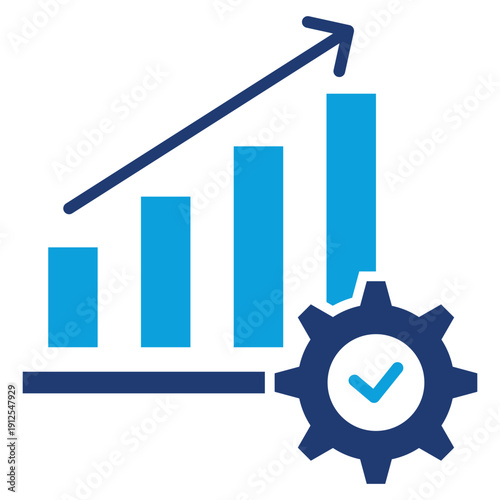 progress blue style icon