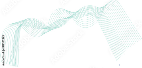 Blue abstract background vector illustration featuring a flowing pattern of digital wave lines and light curves for a modern business technology wallpaper design