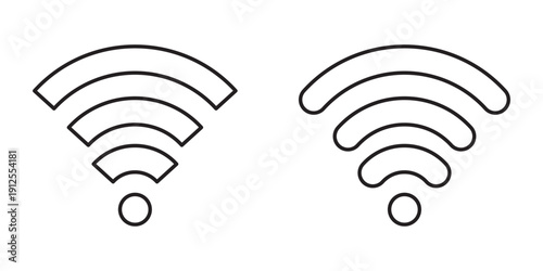 Wifi icon set.