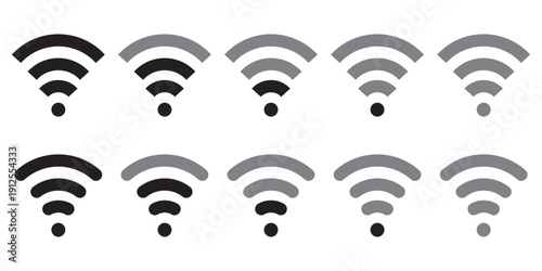 Wi-fi spot. Wireless and wi-fi icon set. eps 10.