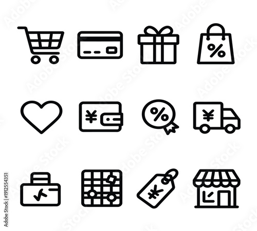 Colorful illustration of various fast food items arranged in a grid